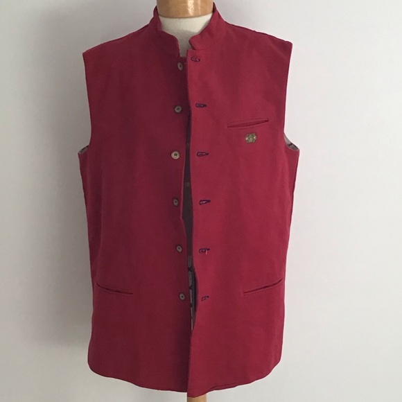 Le Prince Jardinier Men’s Cotton 100% Waistcoat - Picture 2 of 7